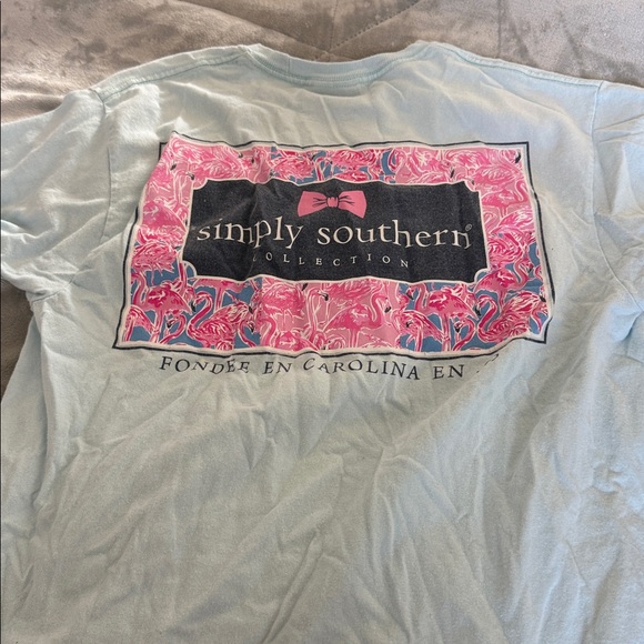 Simply Southern Sky Blue Pullover - Picture 3 of 3